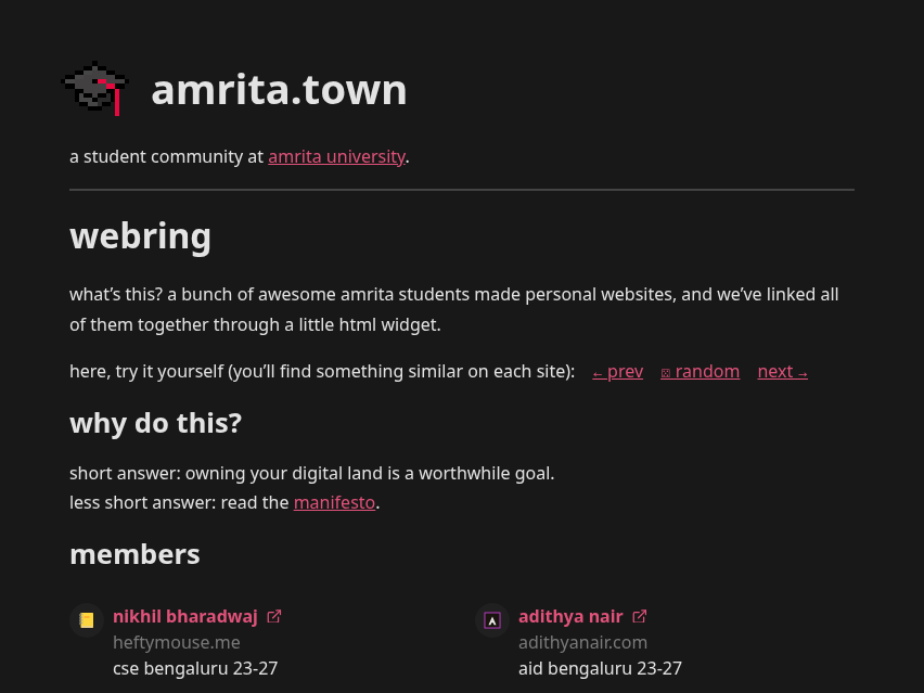amrita.town webring